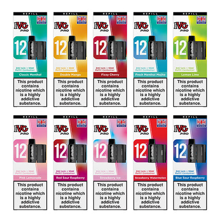 IVG Pro 12(10K) Prefilled Pods - Vape Store Twickenham