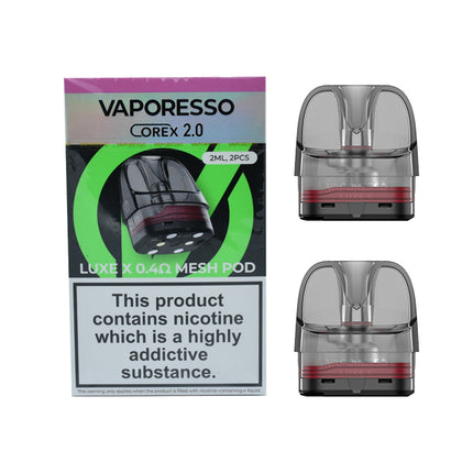 Vaporesso Luxe X Corex 2.0 Replacement Pods - Vape Store Twickenham