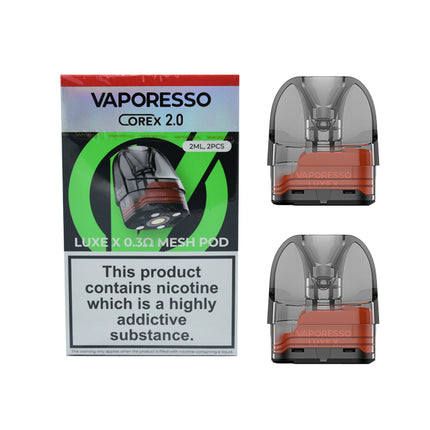 Vaporesso Luxe X Corex 2.0 Replacement Pods - Vape Store Twickenham