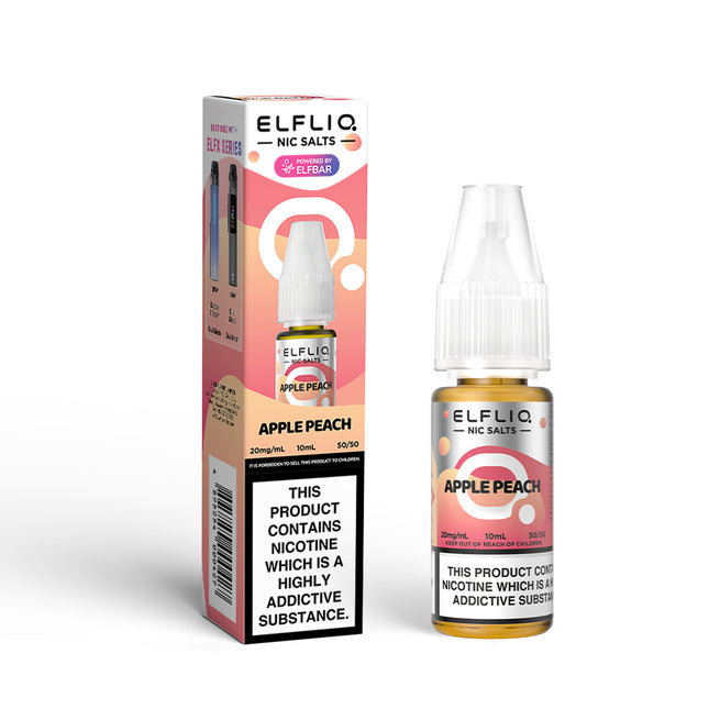 ELFLIQ Apple Peach 10ml Nic Salt E-Liquid - Vape Store Twickenham
