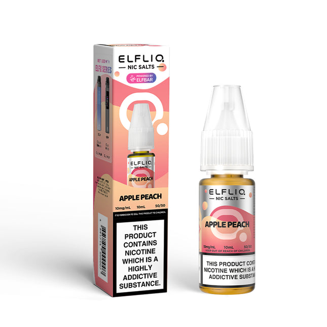 ELFLIQ Apple Peach 10ml Nic Salt E-Liquid - Vape Store Twickenham