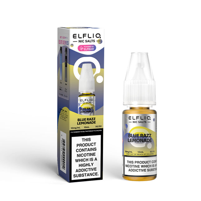 ELFLIQ Blue Razz Lemonade 10ml Nic Salt E-Liquid - Vape Store Twickenham