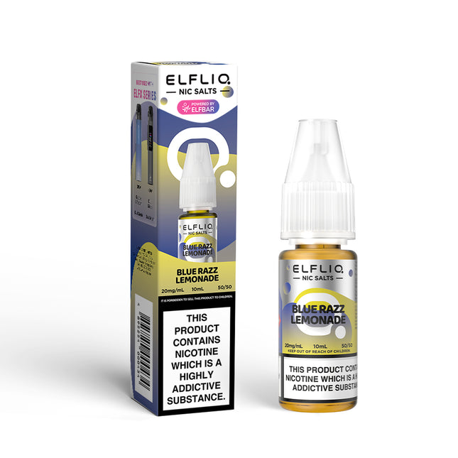 ELFLIQ Blue Razz Lemonade 10ml Nic Salt E-Liquid - Vape Store Twickenham