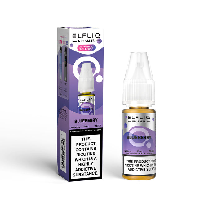 ELFLIQ Blueberry 10ml Nic Salt E-Liquid - Vape Store Twickenham