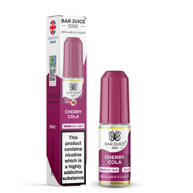 Cherry Cola Nic Salt Bar Juice 5000 E-Liquid 10ml - Vape Store Twickenham