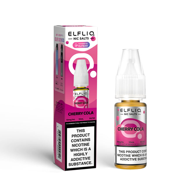 ELFLIQ Cherry Cola 10ml Nic Salt E-Liquid - Vape Store Twickenham