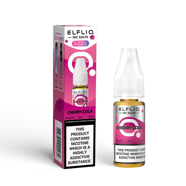 ELFLIQ Cherry Cola 10ml Nic Salt E-Liquid - Vape Store Twickenham