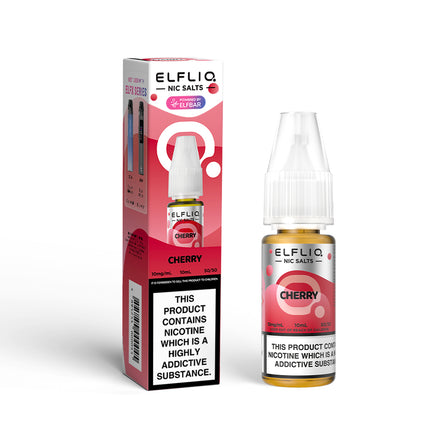 ELFLIQ Cherry 10ml Nic Salt E-Liquid - Vape Store Twickenham