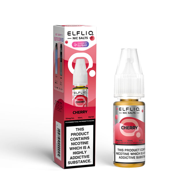 ELFLIQ Cherry 10ml Nic Salt E-Liquid - Vape Store Twickenham