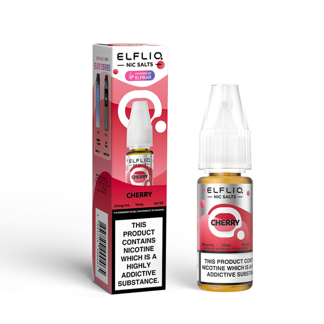 ELFLIQ Cherry 10ml Nic Salt E-Liquid - Vape Store Twickenham