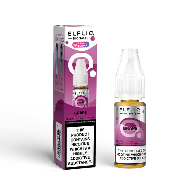 ELFLIQ Grape 10ml Nic Salt E-Liquid - Vape Store Twickenham