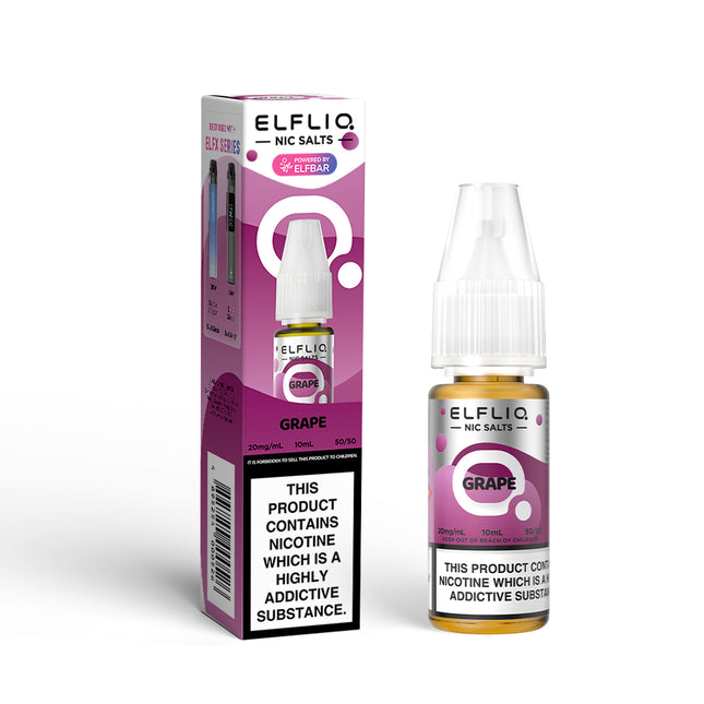 ELFLIQ Grape 10ml Nic Salt E-Liquid - Vape Store Twickenham