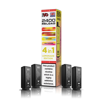 IVG 2400 Reloaded 4 in 1 Prefilled Pods - Vape Store Twickenham