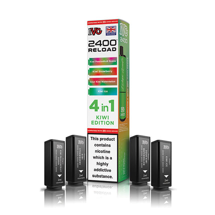 IVG 2400 Reloaded 4 in 1 Prefilled Pods - Vape Store Twickenham