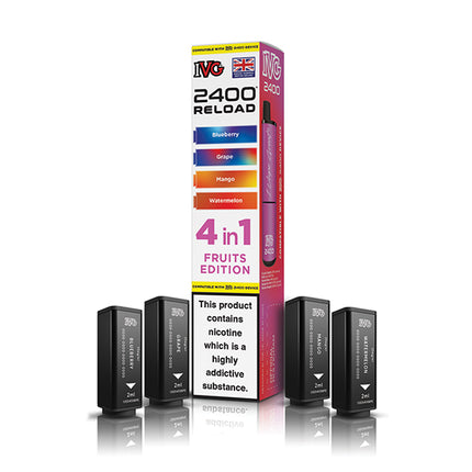 IVG 2400 Reloaded 4 in 1 Prefilled Pods - Vape Store Twickenham