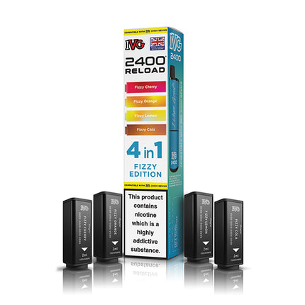 IVG 2400 Reloaded 4 in 1 Prefilled Pods - Vape Store Twickenham