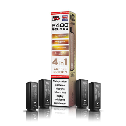 IVG 2400 Reloaded 4 in 1 Prefilled Pods - Vape Store Twickenham