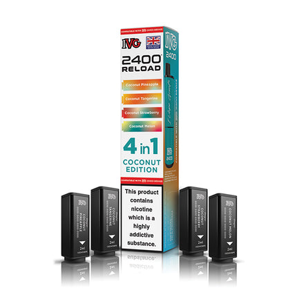 IVG 2400 Reloaded 4 in 1 Prefilled Pods - Vape Store Twickenham