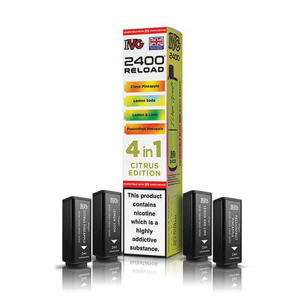 IVG 2400 Reloaded 4 in 1 Prefilled Pods - Vape Store Twickenham