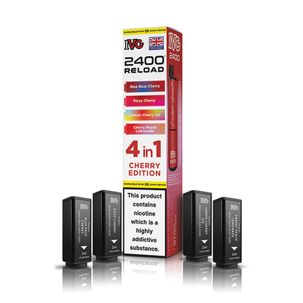 IVG 2400 Reloaded 4 in 1 Prefilled Pods - Vape Store Twickenham
