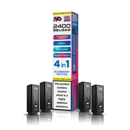 IVG 2400 Reloaded 4 in 1 Prefilled Pods - Vape Store Twickenham