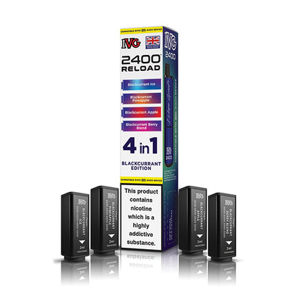 IVG 2400 Reloaded 4 in 1 Prefilled Pods - Vape Store Twickenham