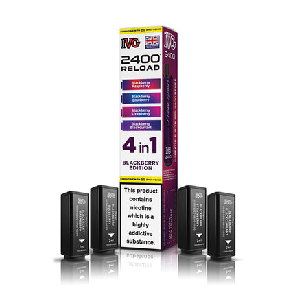 IVG 2400 Reloaded 4 in 1 Prefilled Pods - Vape Store Twickenham