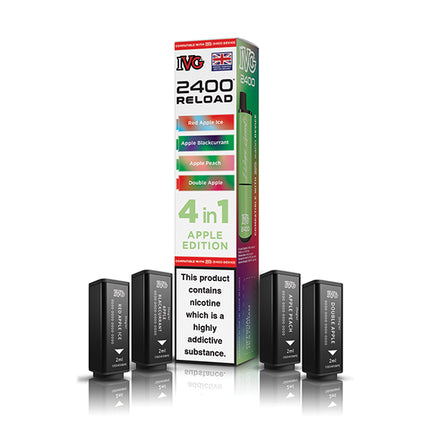 IVG 2400 Reloaded 4 in 1 Prefilled Pods - Vape Store Twickenham
