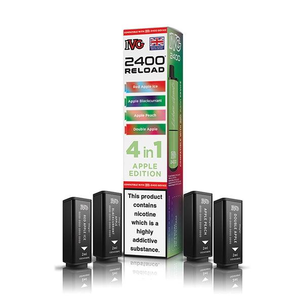IVG 2400 Reloaded 4 in 1 Prefilled Pods - Vape Store Twickenham