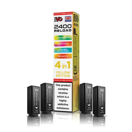 IVG 2400 Reloaded 4 in 1 Prefilled Pods - Vape Store Twickenham