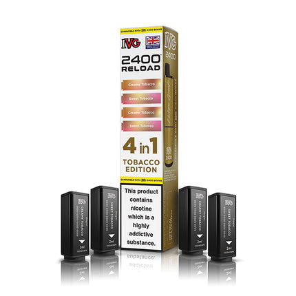 IVG 2400 Reloaded 4 in 1 Prefilled Pods - Vape Store Twickenham