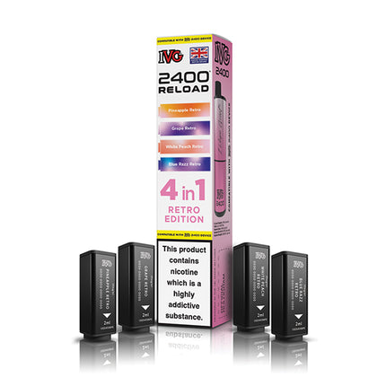 IVG 2400 Reloaded 4 in 1 Prefilled Pods - Vape Store Twickenham