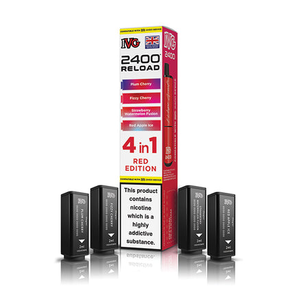 IVG 2400 Reloaded 4 in 1 Prefilled Pods - Vape Store Twickenham