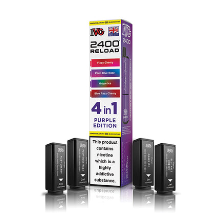 IVG 2400 Reloaded 4 in 1 Prefilled Pods - Vape Store Twickenham