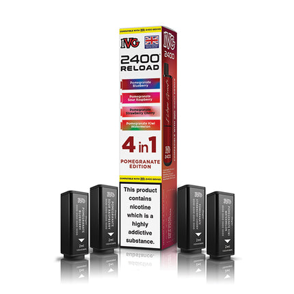 IVG 2400 Reloaded 4 in 1 Prefilled Pods - Vape Store Twickenham