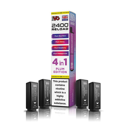 IVG 2400 Reloaded 4 in 1 Prefilled Pods - Vape Store Twickenham