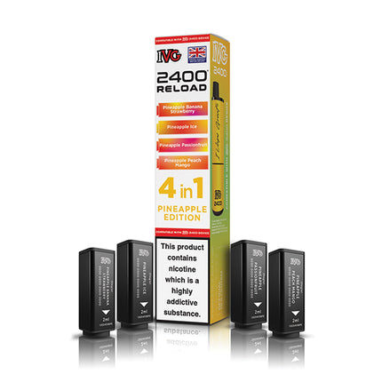 IVG 2400 Reloaded 4 in 1 Prefilled Pods - Vape Store Twickenham