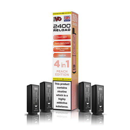 IVG 2400 Reloaded 4 in 1 Prefilled Pods - Vape Store Twickenham