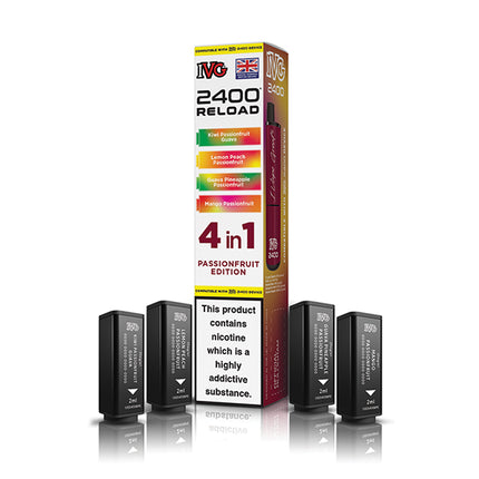 IVG 2400 Reloaded 4 in 1 Prefilled Pods - Vape Store Twickenham