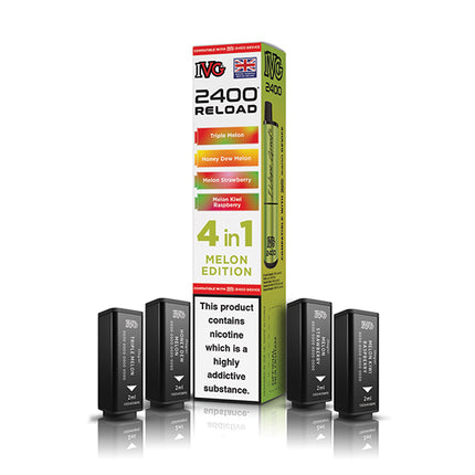 IVG 2400 Reloaded 4 in 1 Prefilled Pods - Vape Store Twickenham
