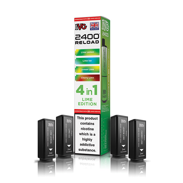 IVG 2400 Reloaded 4 in 1 Prefilled Pods - Vape Store Twickenham