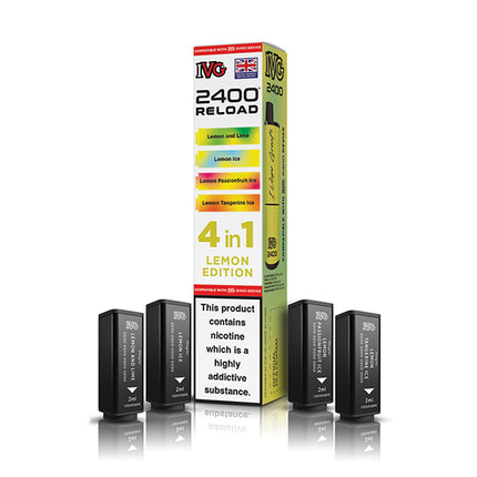 IVG 2400 Reloaded 4 in 1 Prefilled Pods - Vape Store Twickenham