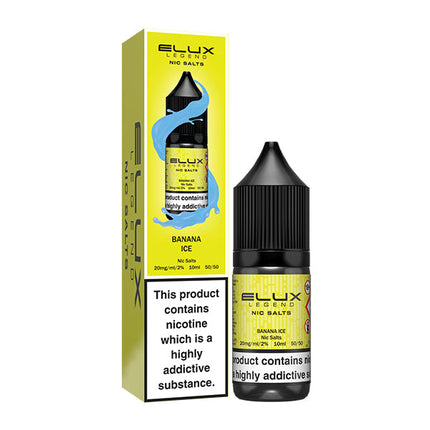 Elux Legend Banana Ice Nic Salt E-Liquid 10ml Vape Store UK