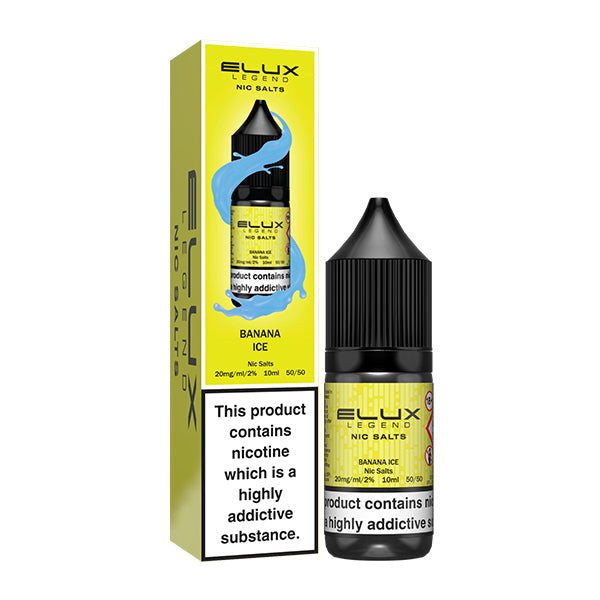 Elux Legend Banana Ice Nic Salt E-Liquid 10ml Vape Store UK