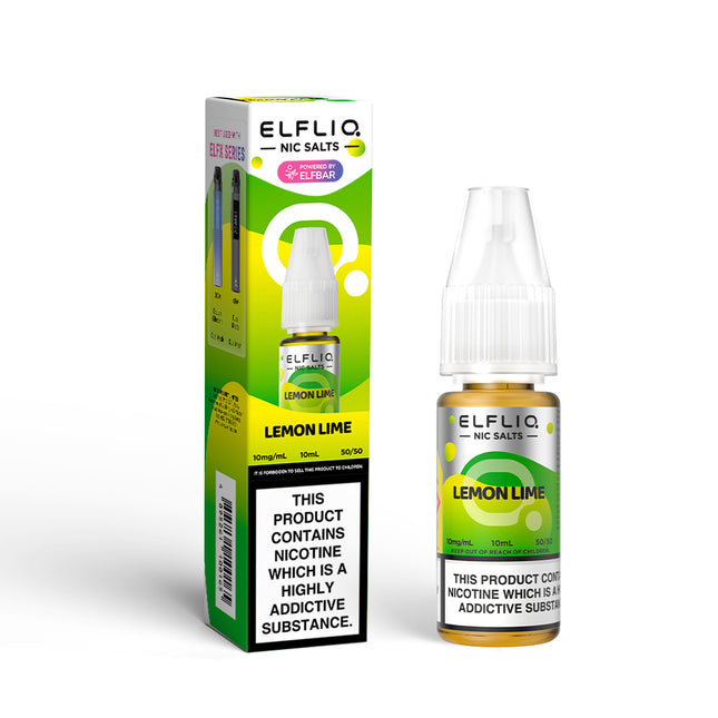 ELFLIQ Lemon Lime 10ml Nic Salt E-Liquid - Vape Store Twickenham