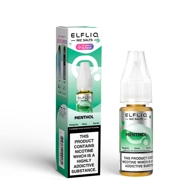 ELFLIQ Menthol 10ml Nic Salt E-Liquid - Vape Store Twickenham