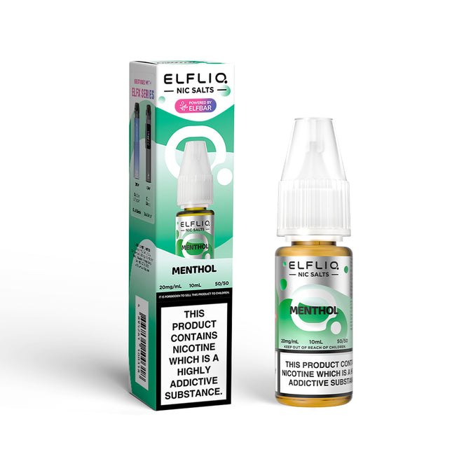 ELFLIQ Menthol 10ml Nic Salt E-Liquid - Vape Store Twickenham