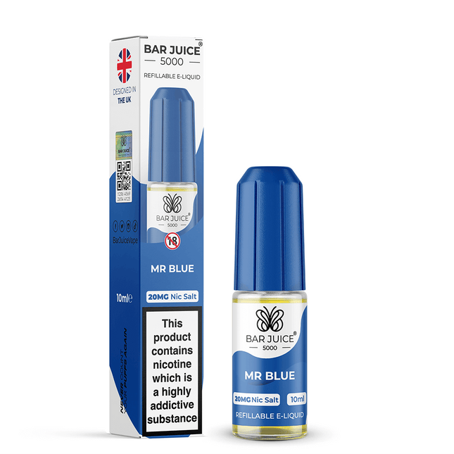 Mr Blue Nic Salt Bar Juice 5000 E-Liquid 10ml - Vape Store Twickenham