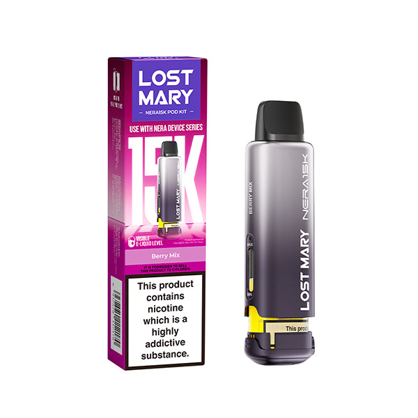 Lost Mary Nera 15K Prefilled Pods - Vape Store Twickenham