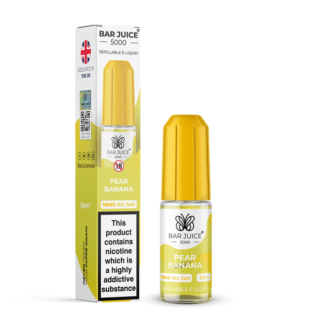 Pear Banana Nic Salt Bar Juice 5000 E-Liquid 10ml - Vape Store Twickenham